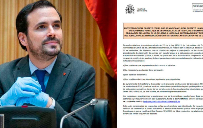 Garzón Ministerio de Consumo