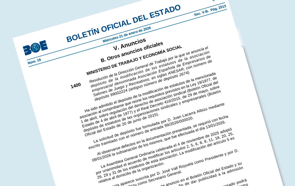 El Bolet n Oficial Del Estado Publica La Actualizaci n De Los Estatutos 
